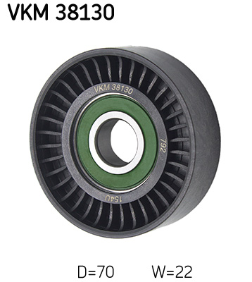 Vratná/vodiaca kladka rebrovaného klinového remeňa SKF (VKM 38130)